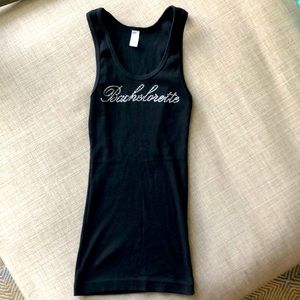 Bedazzled Bachelorette tank top